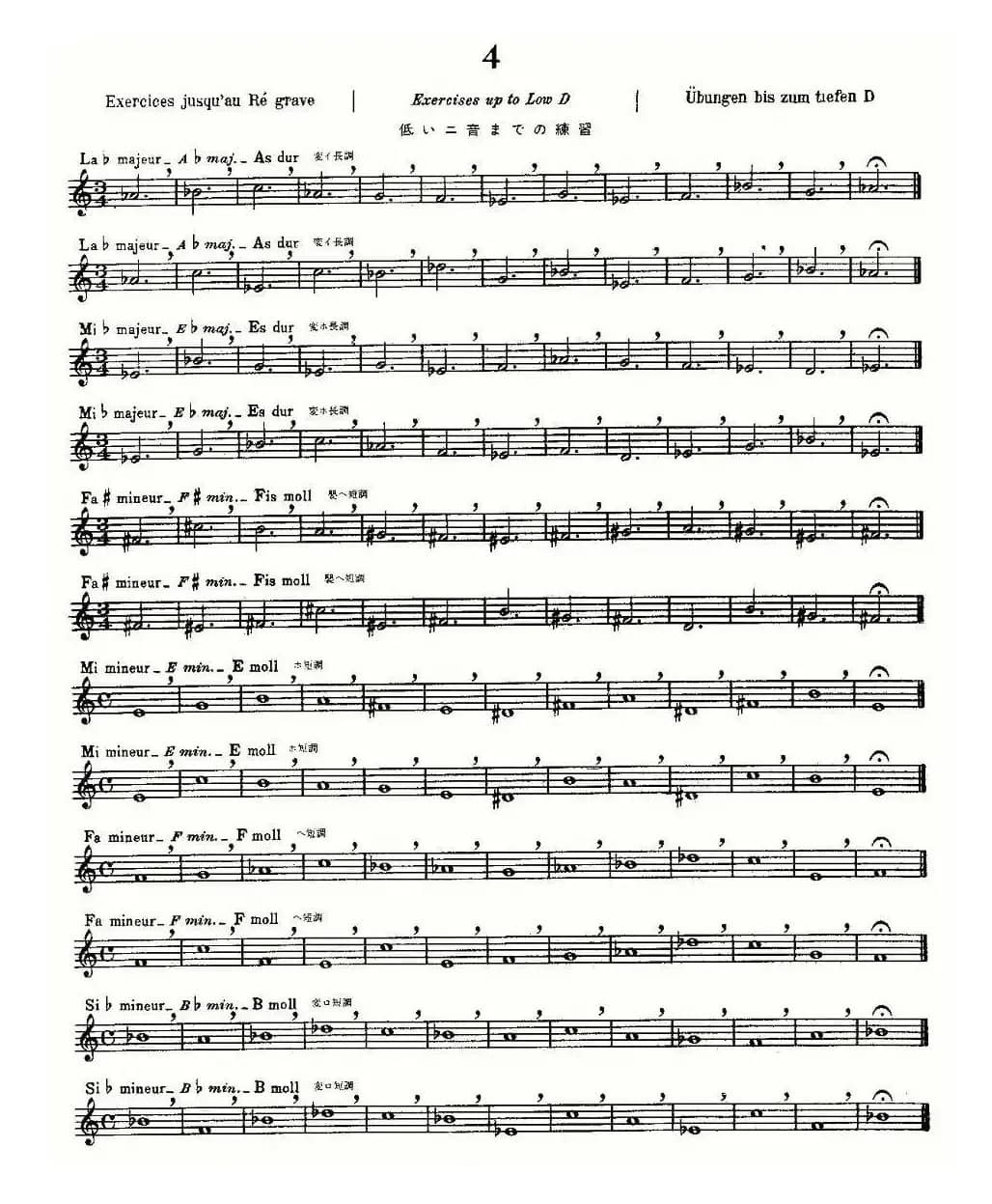 初级练习之4（Alphonse Ludec - Debutant Flutiste）