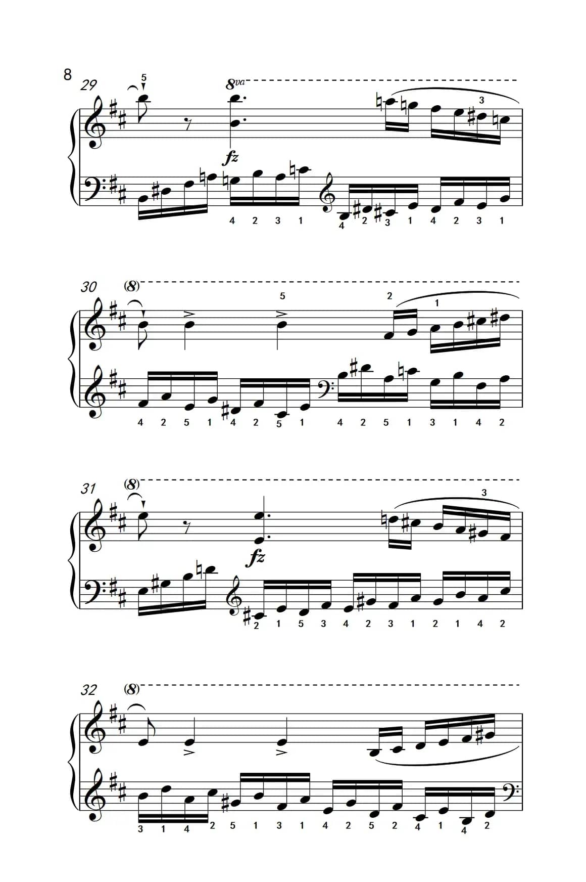 第八级2.练习曲 No.6 （中央音乐学院 钢琴（业余）考级教程 7-9级）