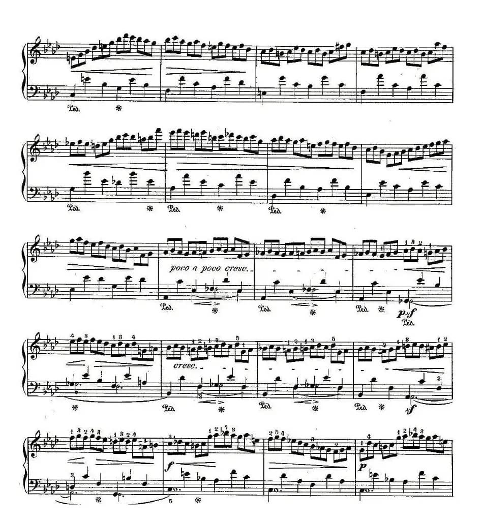 肖邦钢琴练习曲，Op.25之二