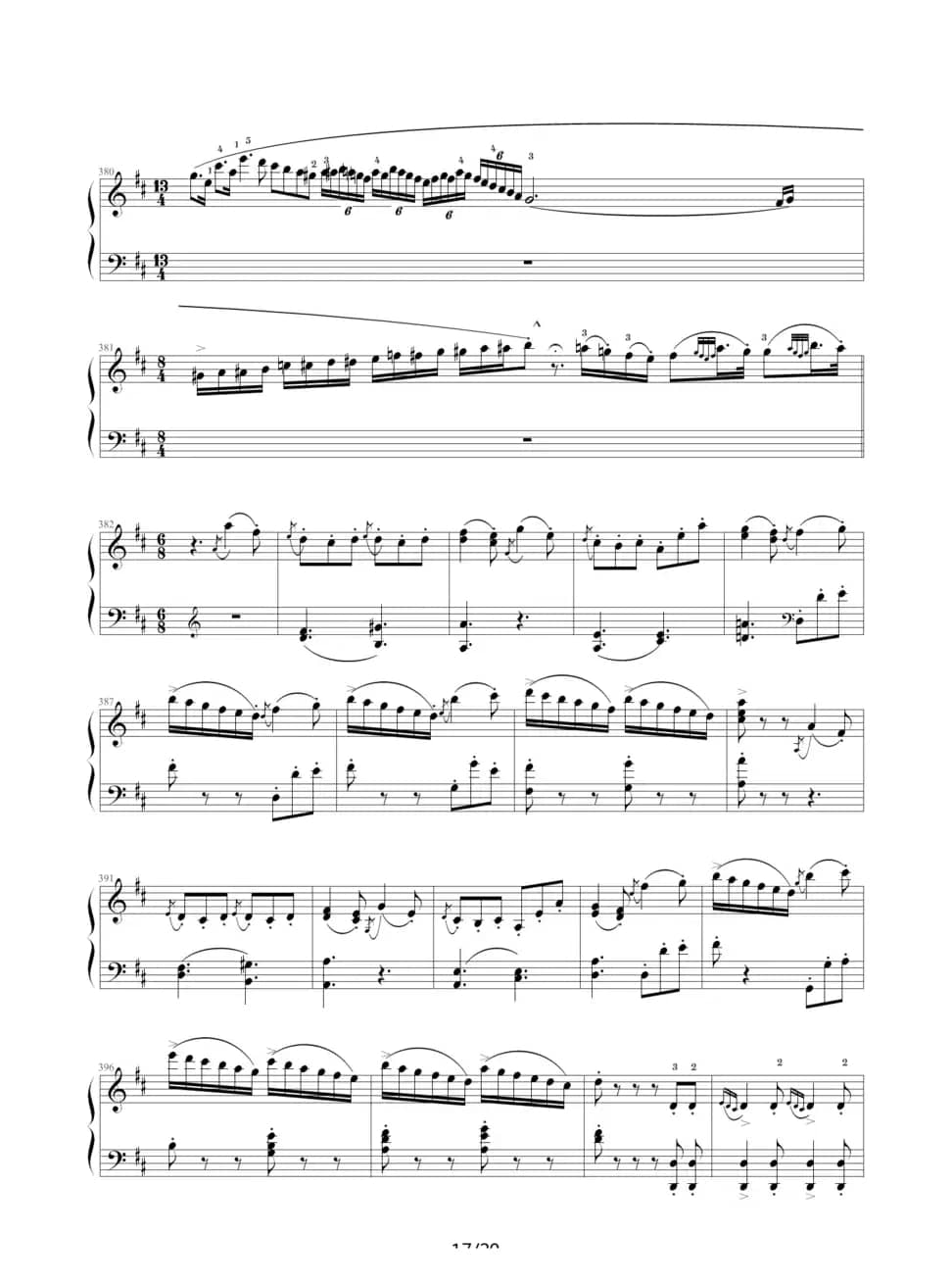 D大调奏鸣曲K.311（完整版）