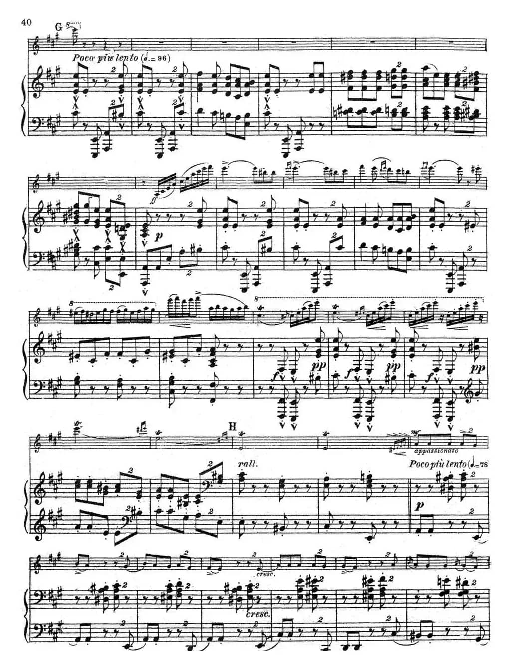 Symphonie Espagnole Op.21，No.5（西班牙交响曲）（小提琴+钢琴伴奏）