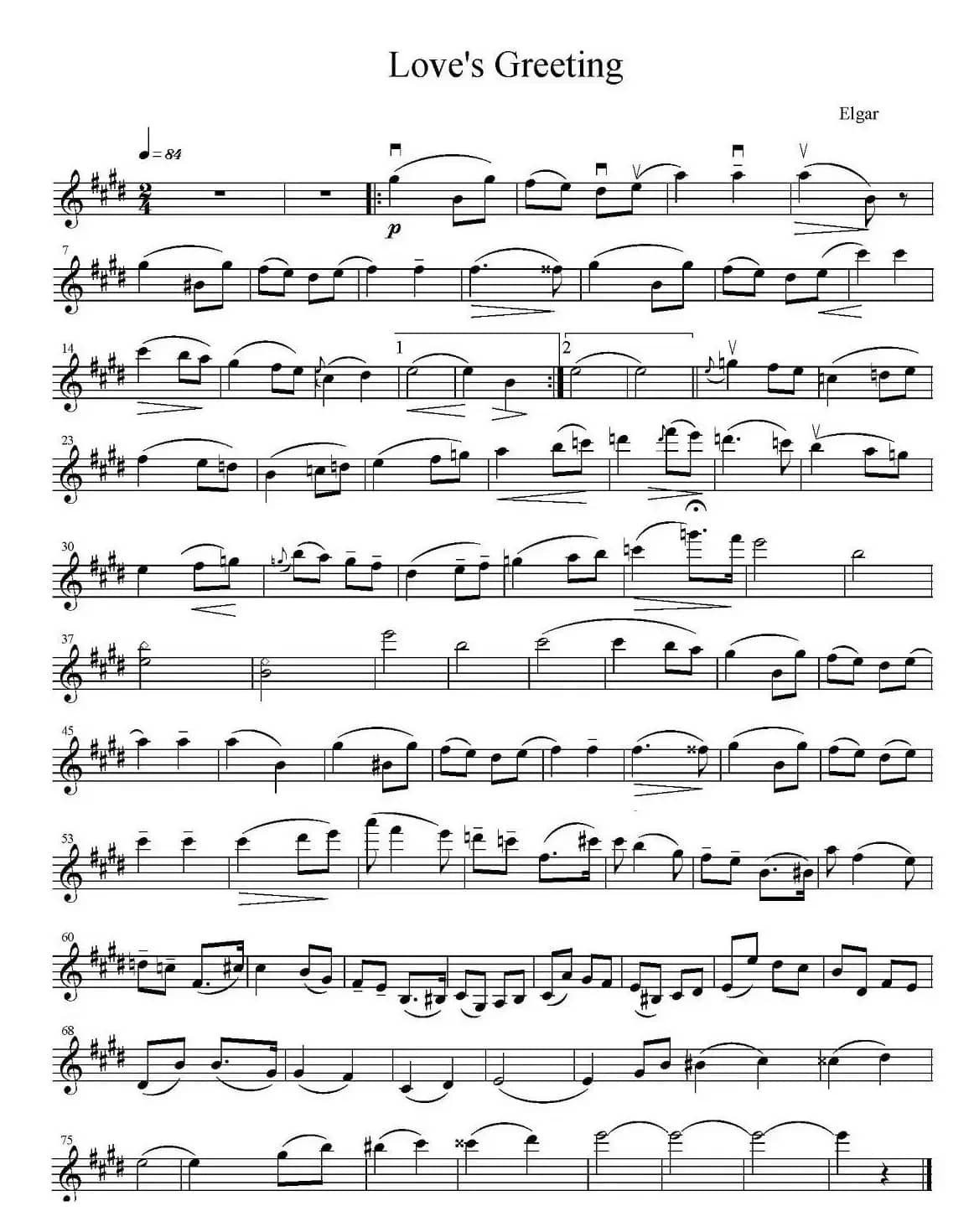 Love's Greeting（爱的致意）