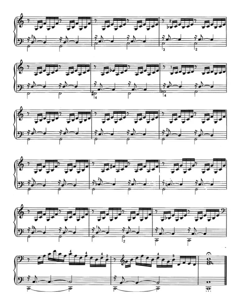 不可不弹的世界钢琴名曲：前奏曲（《平均律钢琴曲集》第1首）