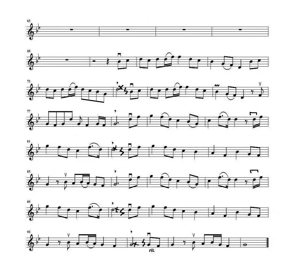 琴师（小提琴谱）