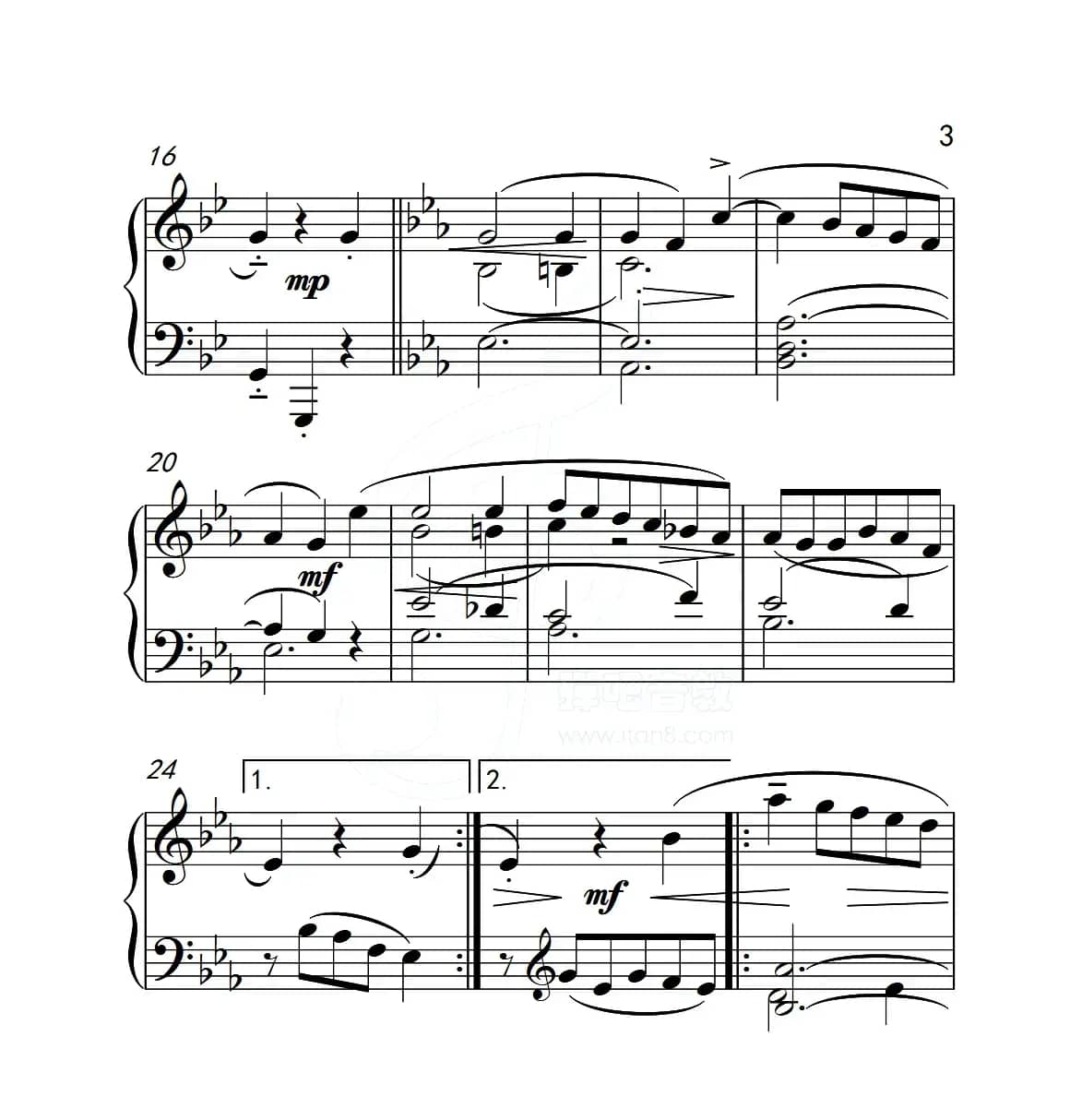 第五级B组 音乐小品（中国音乐学院钢琴考级作品1~6级）