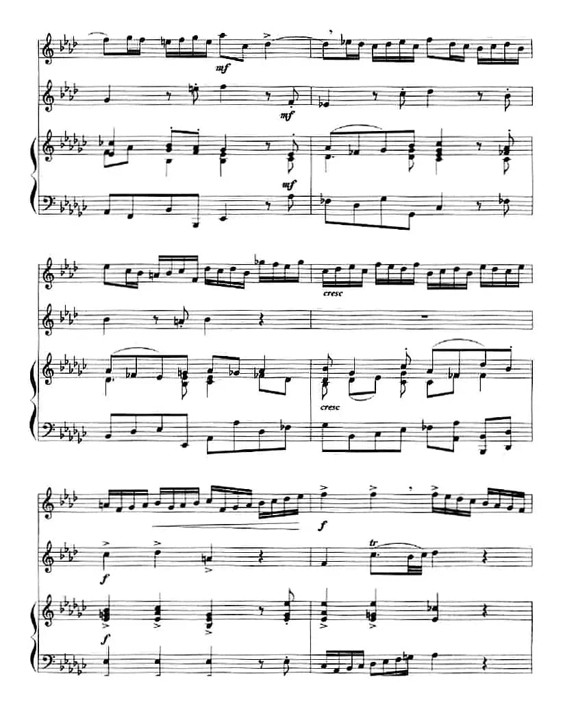 二重奏鸣曲（小号+钢琴伴奏）