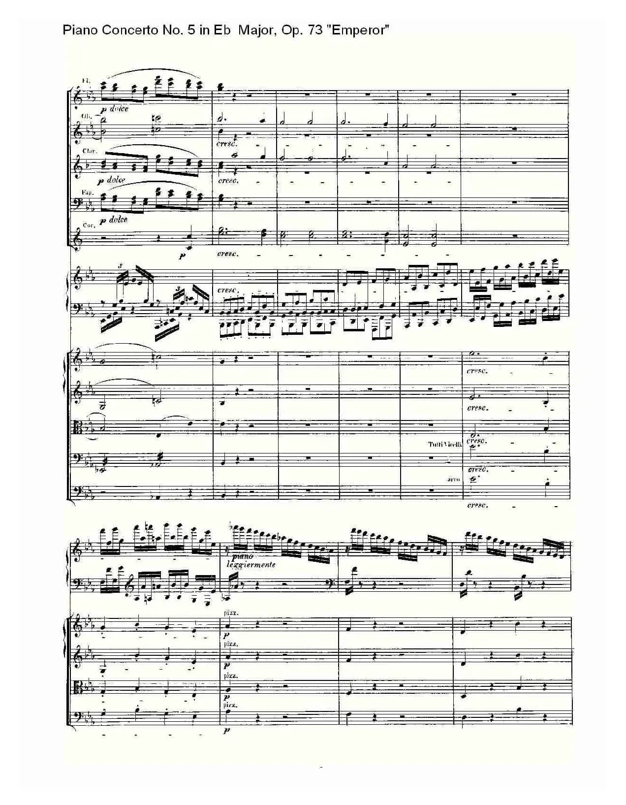 Eb大调钢琴第五协奏曲 Op.73“皇帝” 第一乐章（二）