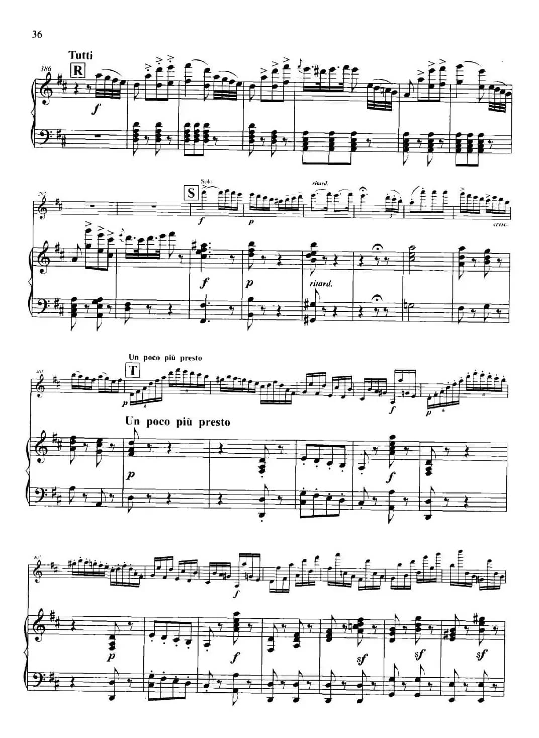 D大调第一小提琴协奏曲Op.6（小提琴+钢琴伴奏）