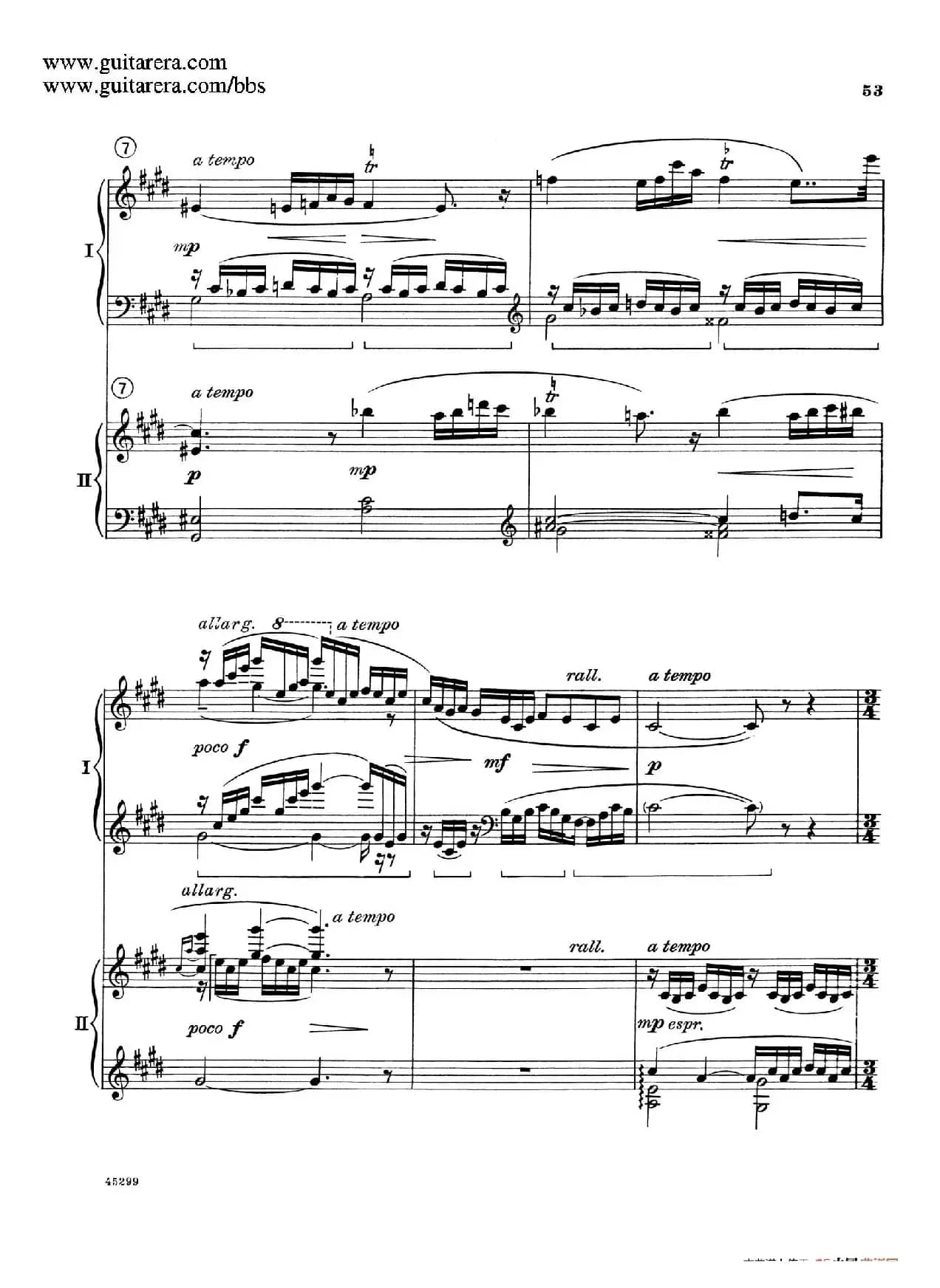 Piano Concerto Op.38（钢琴协奏曲·双钢琴·第二乐章）