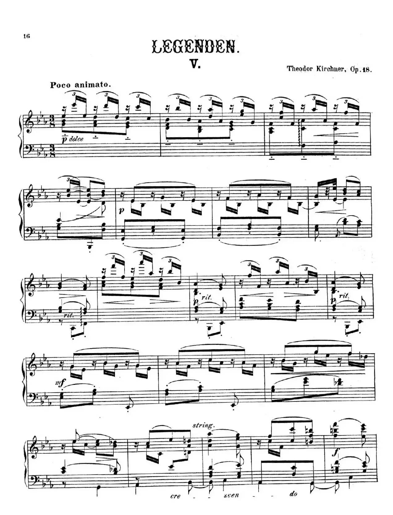 Legenden Op.18（9首传奇·Ⅴ）