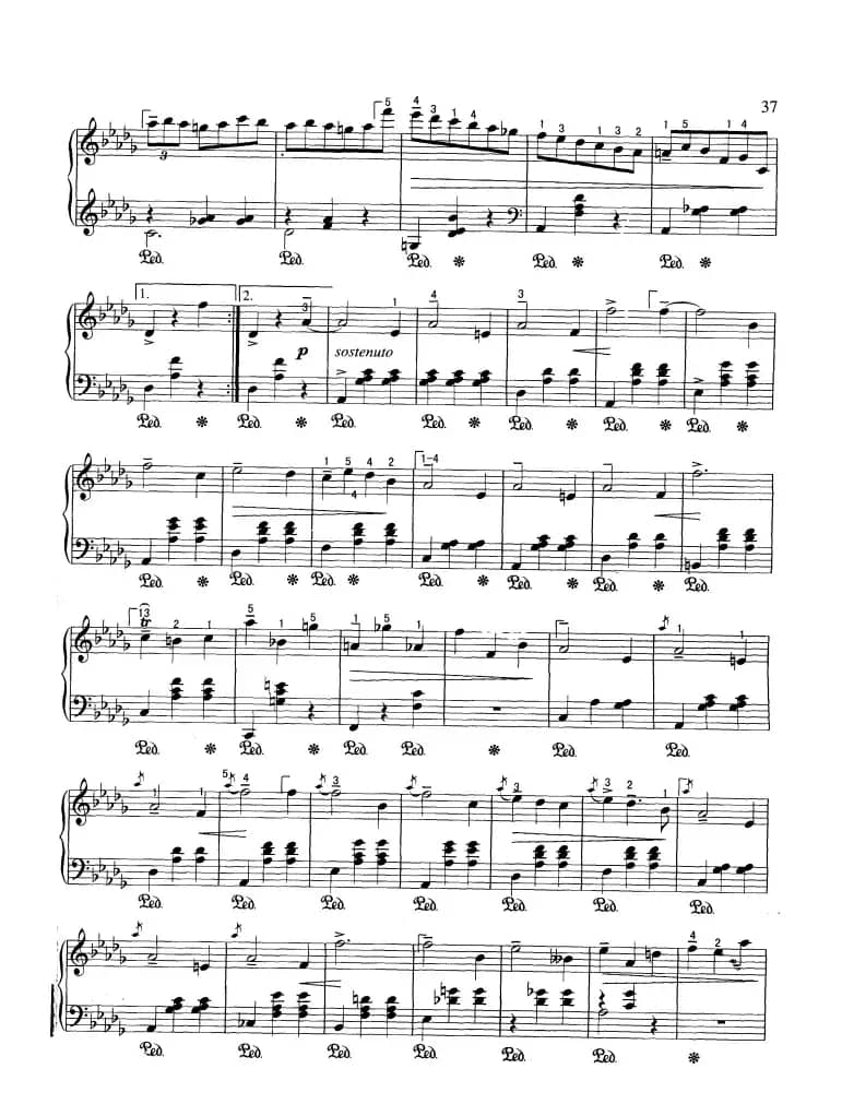 “小狗”圆舞曲（降D大调）