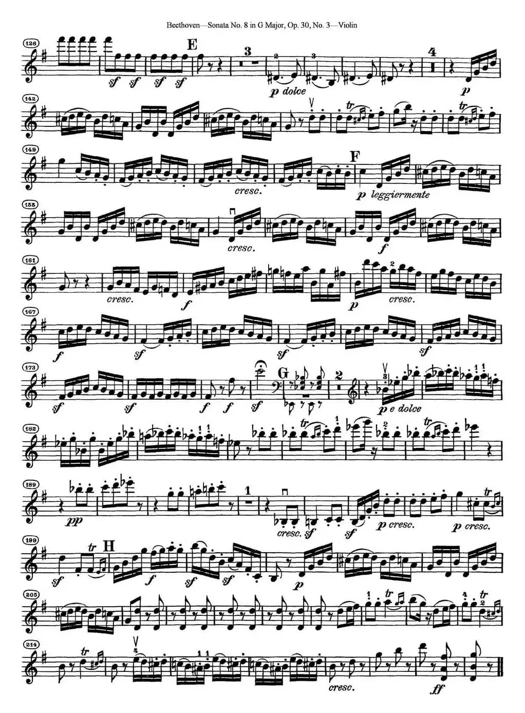 Violin Sonata No.8 in G Major Op.30 No.3