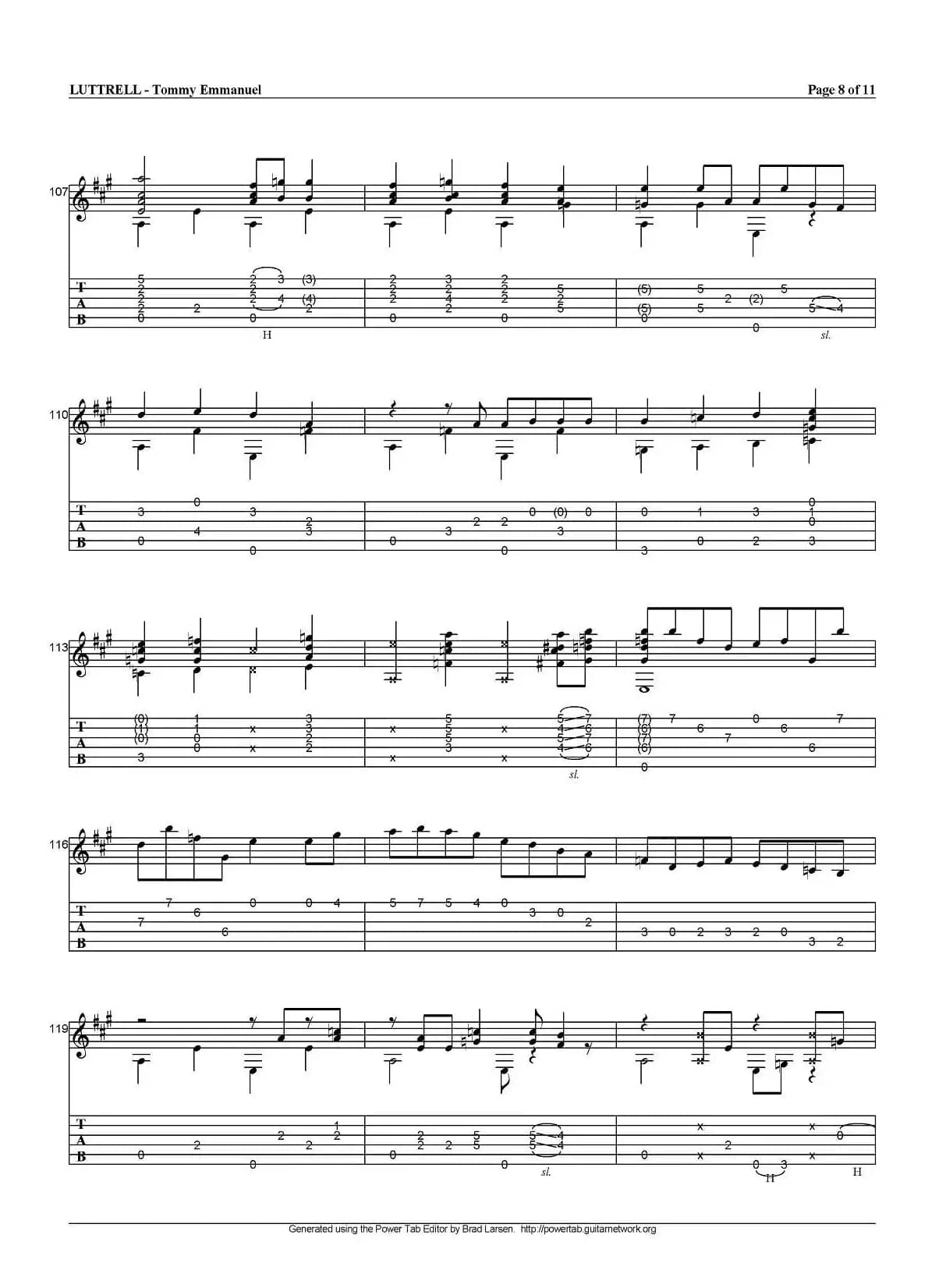 tommy emmanuel：luttrell（指弹吉他）