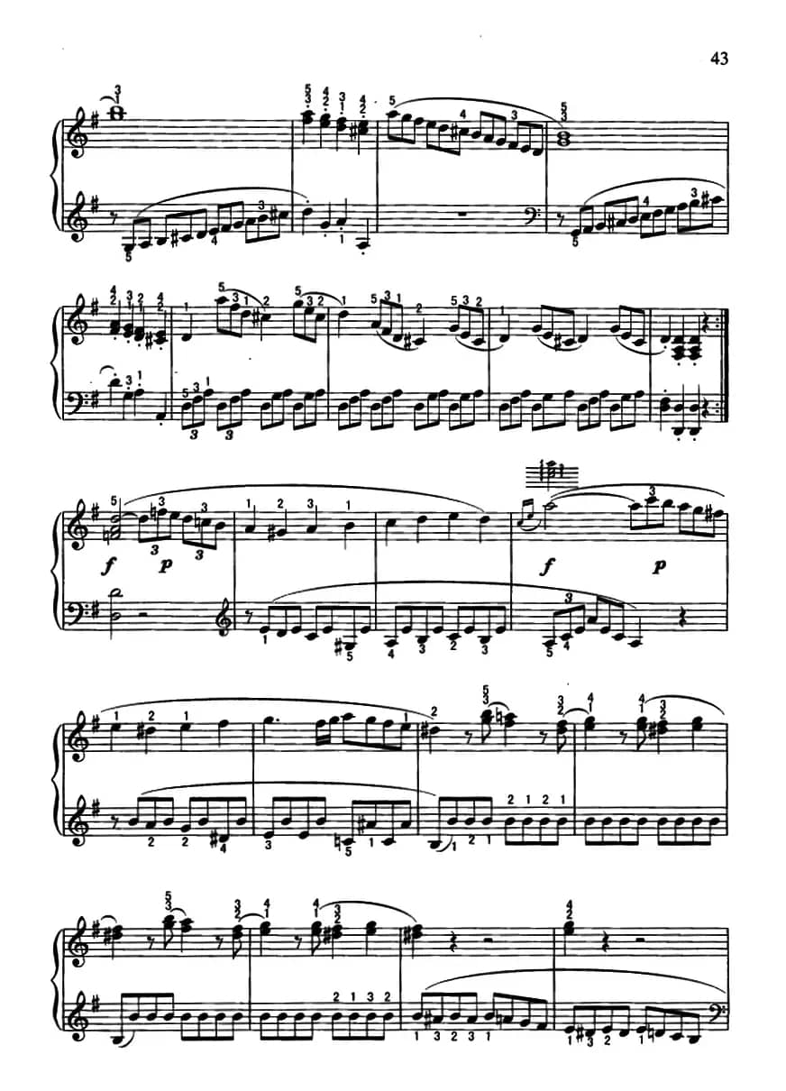 贝多芬G大调小奏鸣曲第一乐章（Op.49.No.2）