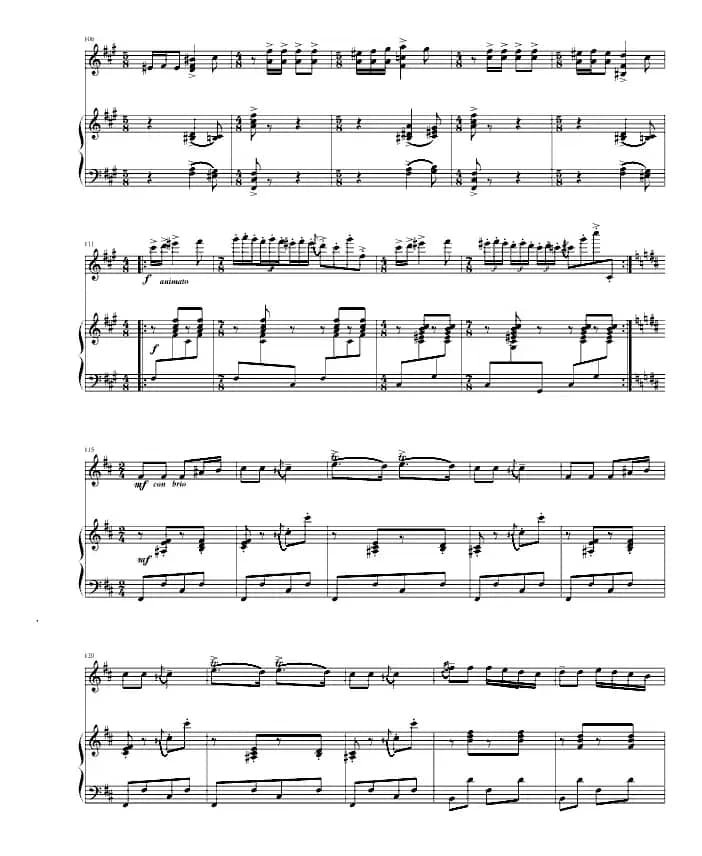 阳光照耀着塔什库尔干（钢琴+小提琴）