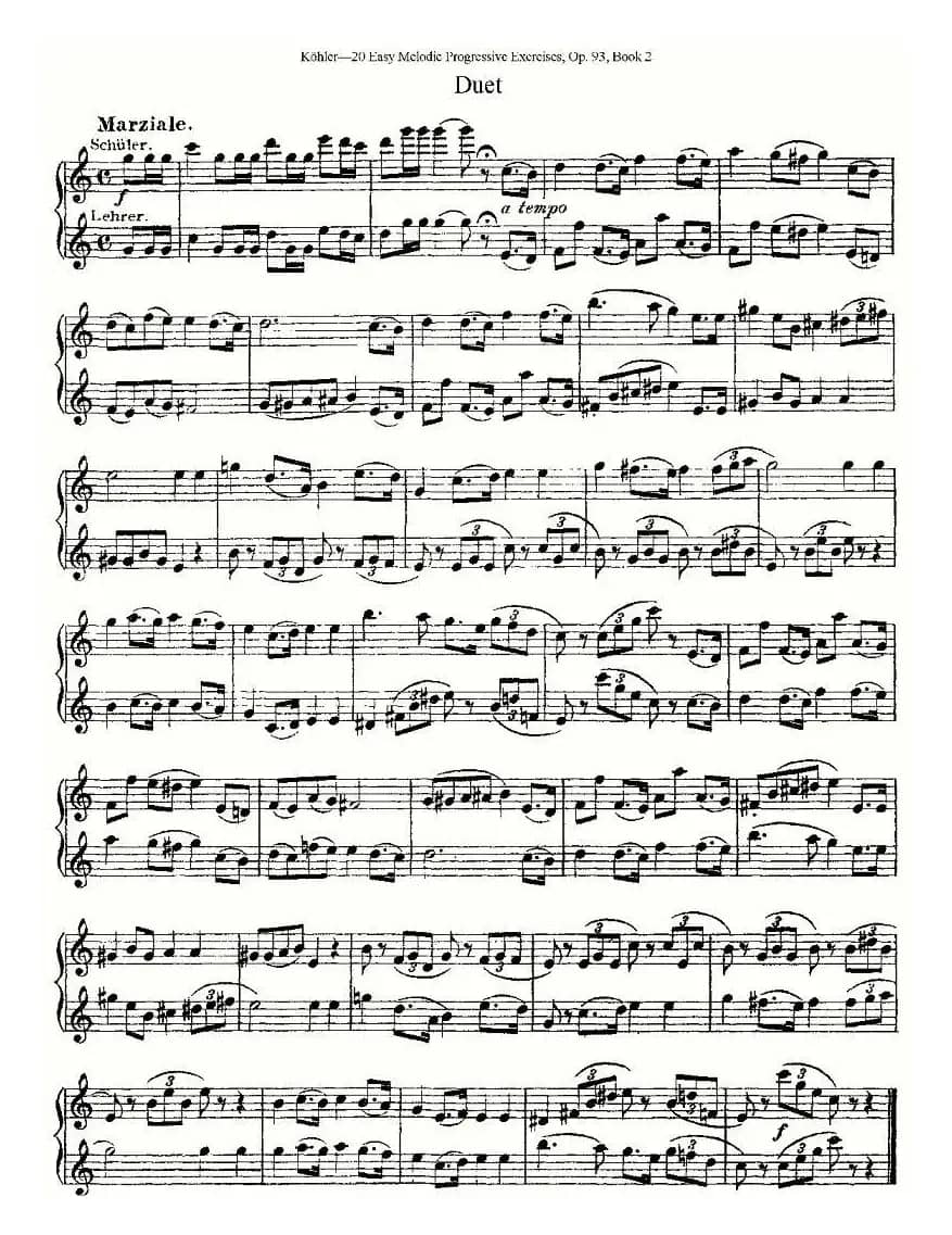 柯勒练习曲作品93号（二）