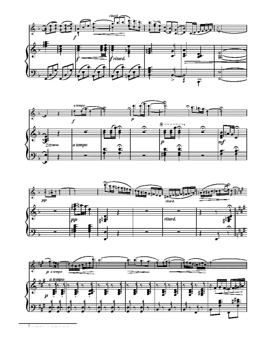 小夜曲（小提琴+钢琴伴奏、德尔德拉作曲版）