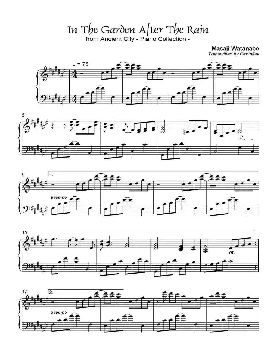 IN THE GARDEN AFTER THE RAIN（《京Ancient City》-9）