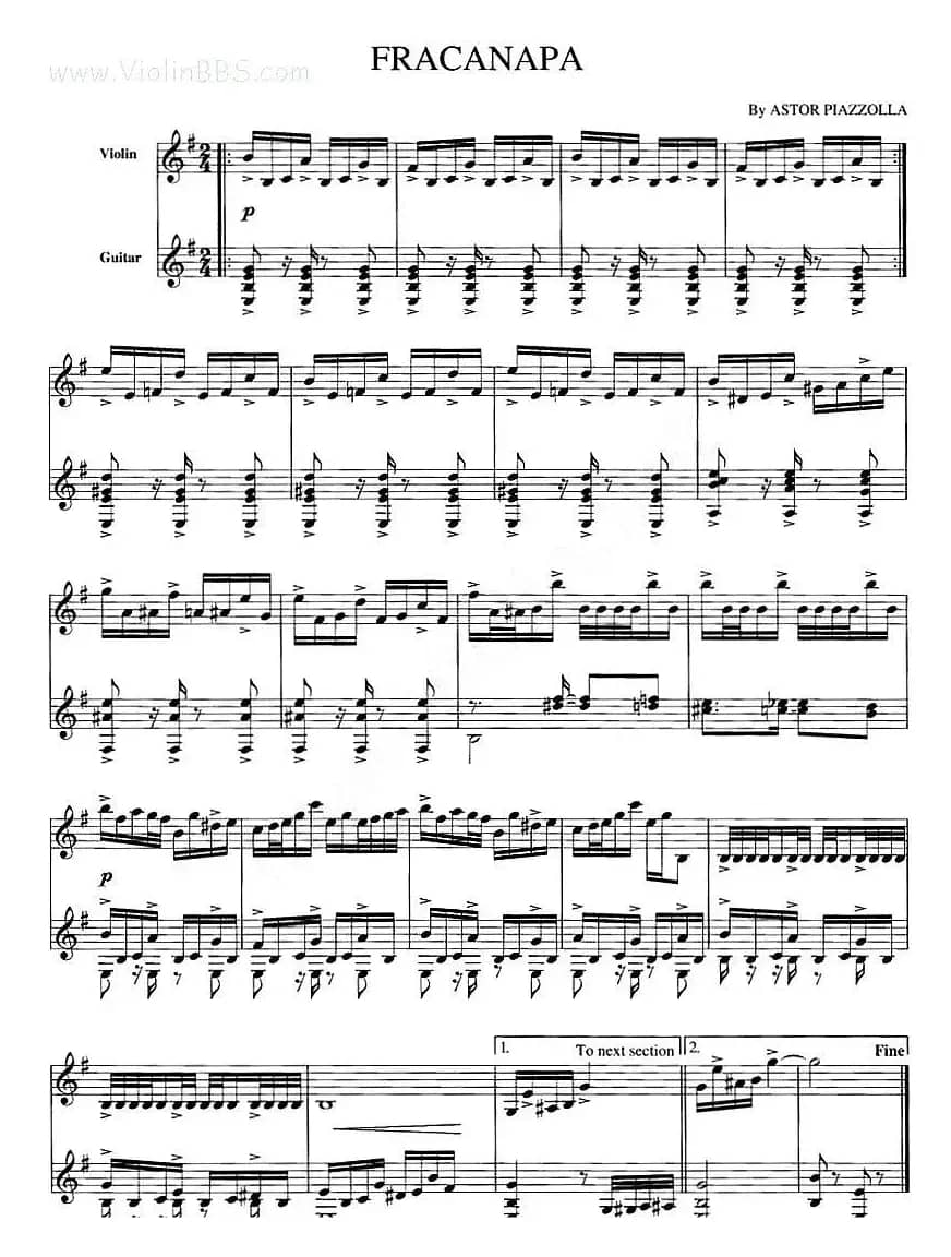 FRACANAPA（乐舞、小提琴+吉他）