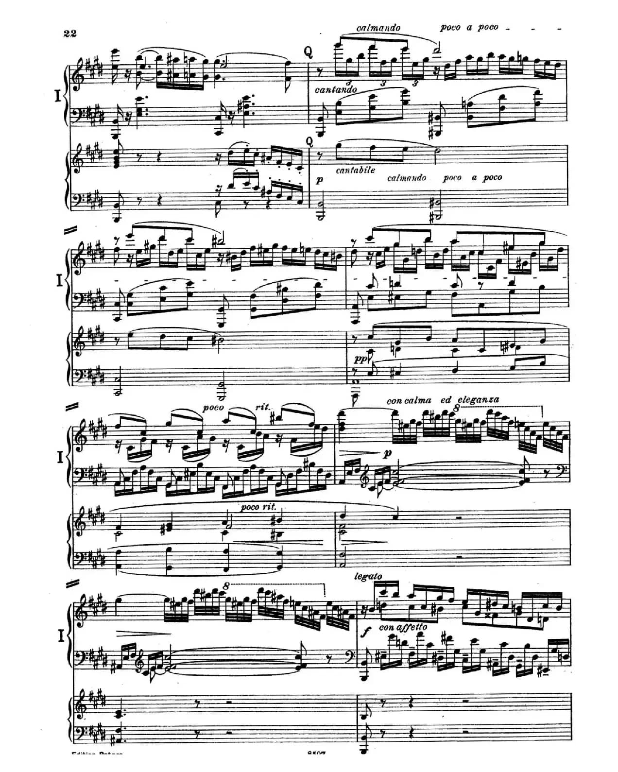 Piano Concerto in E Major Op.59(E大调钢琴协奏曲·双钢琴·第一乐章)