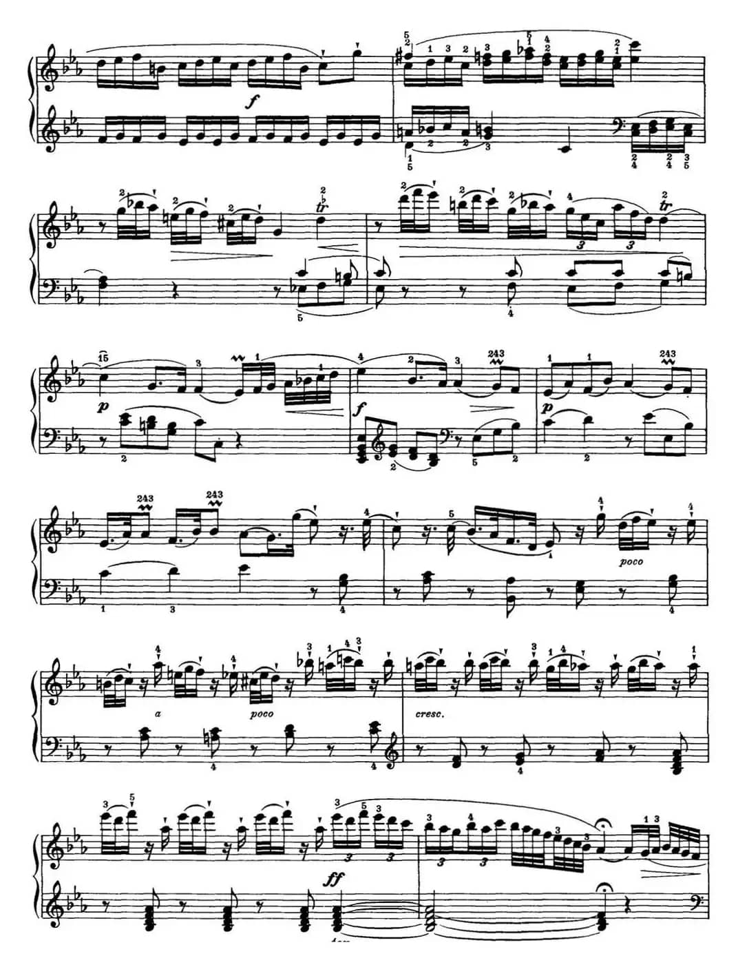 海顿 钢琴奏鸣曲 Hob XVI 38 in E-flat major