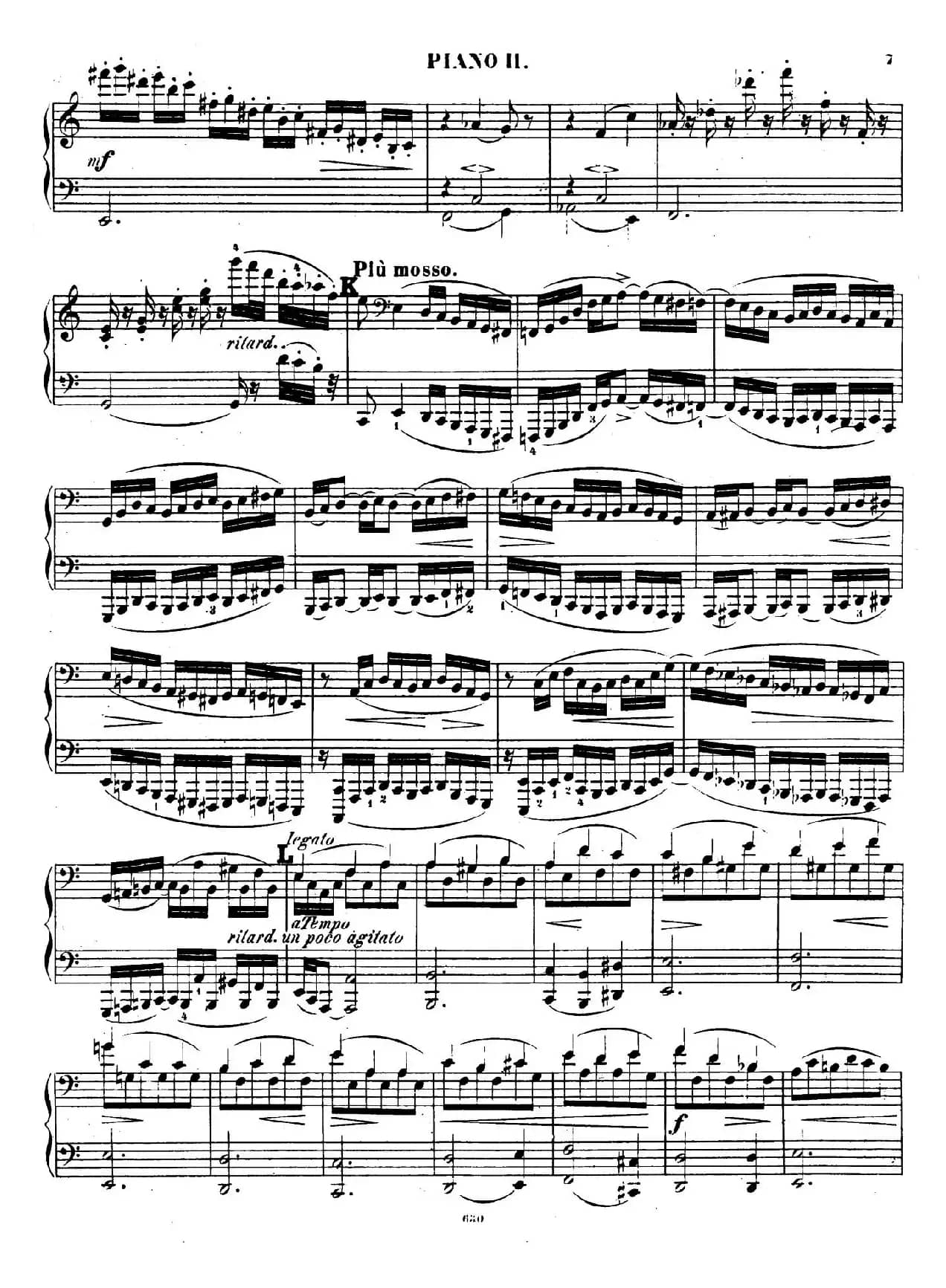 Chaconne for 2 Pianos Op.150（双钢琴第二钢琴）