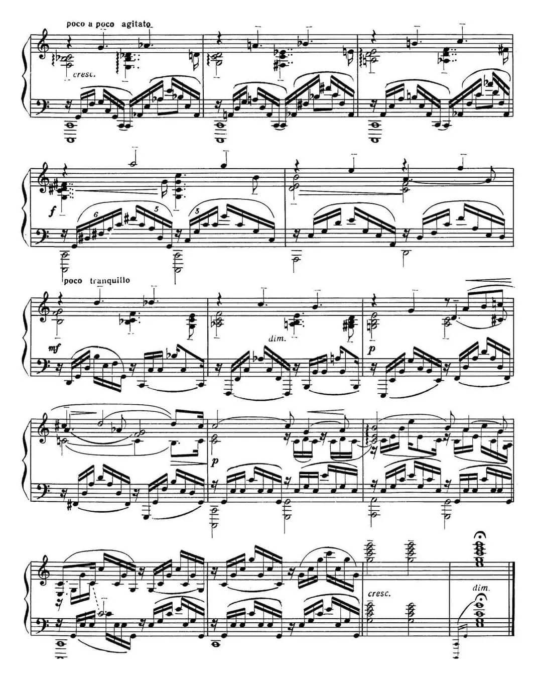 拉赫玛尼诺夫 音画练习曲3 Etudes tableaux Op.33 No.3