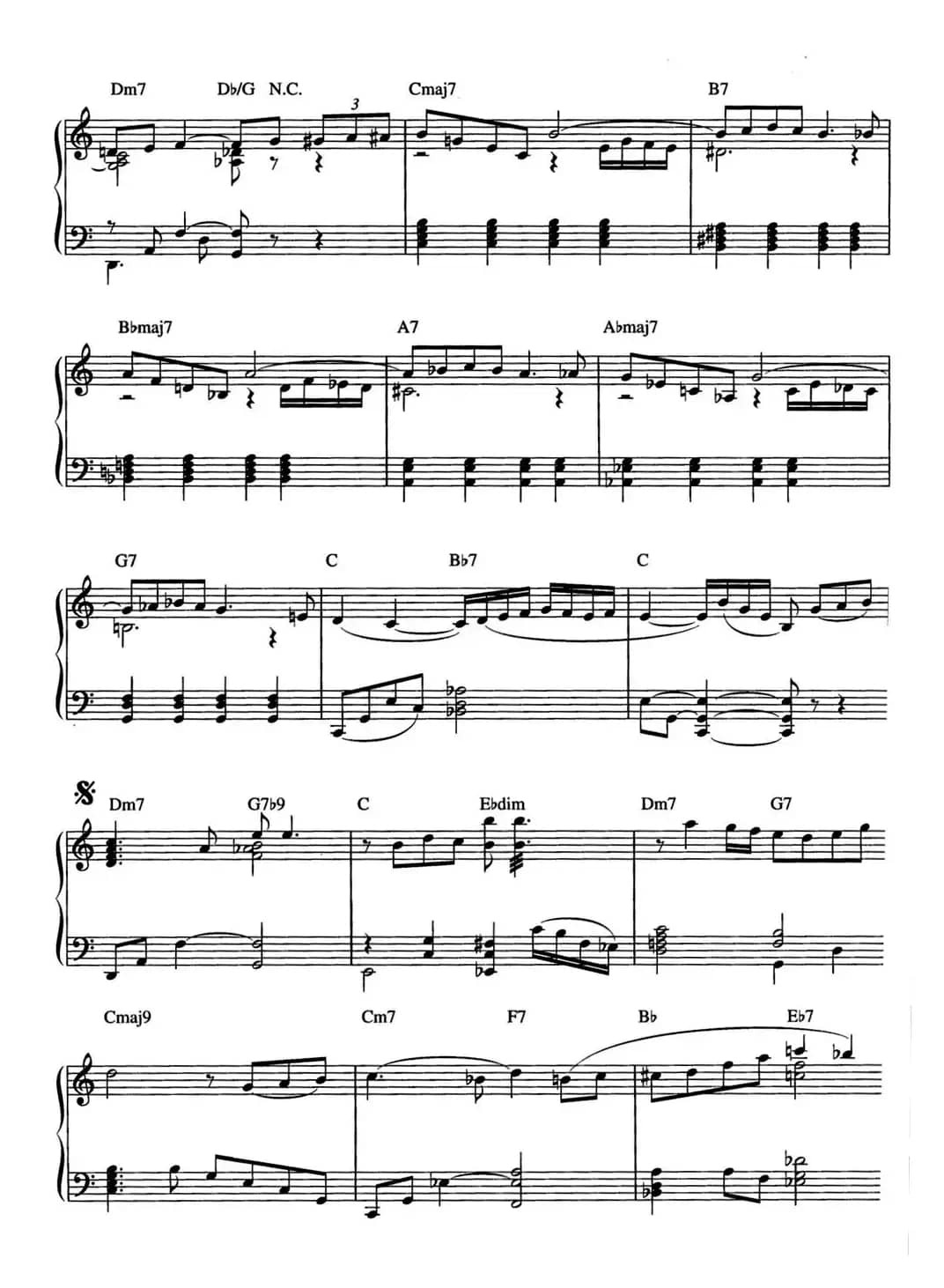 Early Autumn（爵士钢琴酒吧独奏钢琴谱）