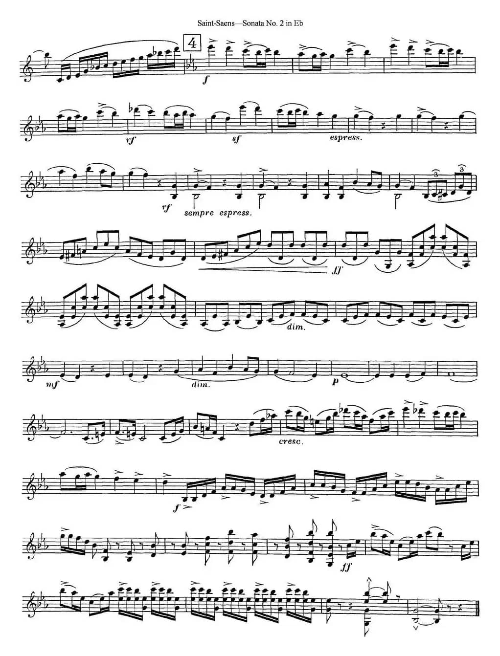 Violin Sonata No.2 in Eb Major Op.102