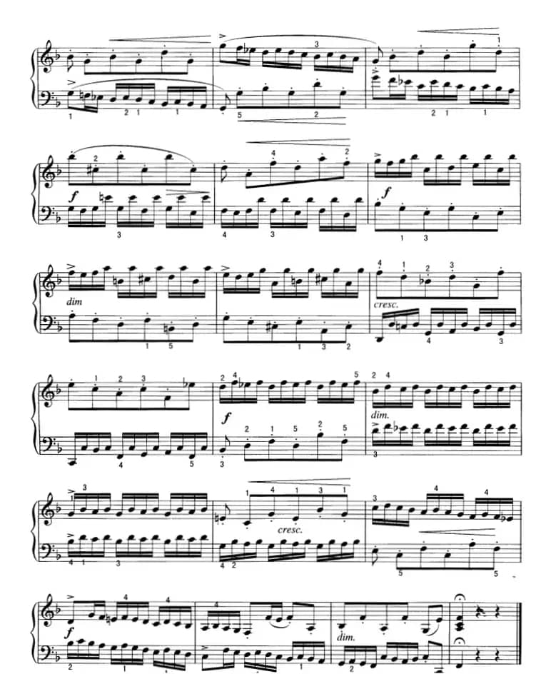 不可不弹的世界钢琴名曲：二部创意曲（第8首）