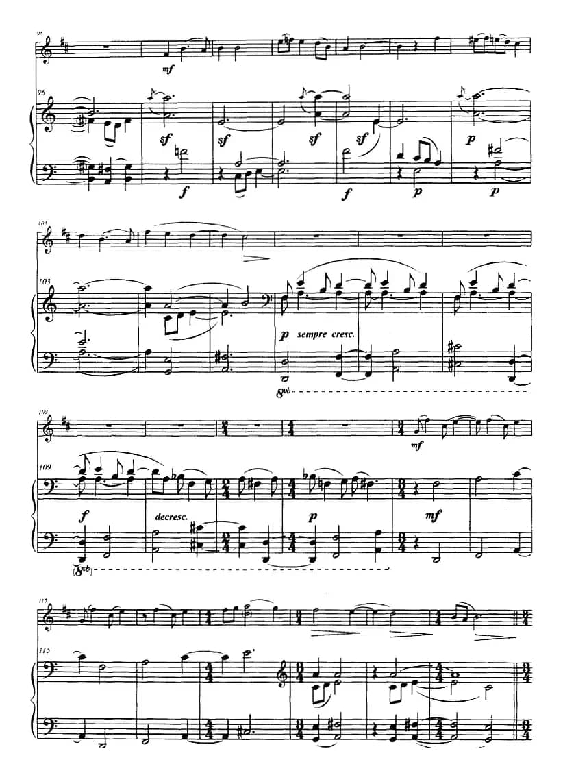 爵士风格的小协奏曲（小号+钢琴伴奏）