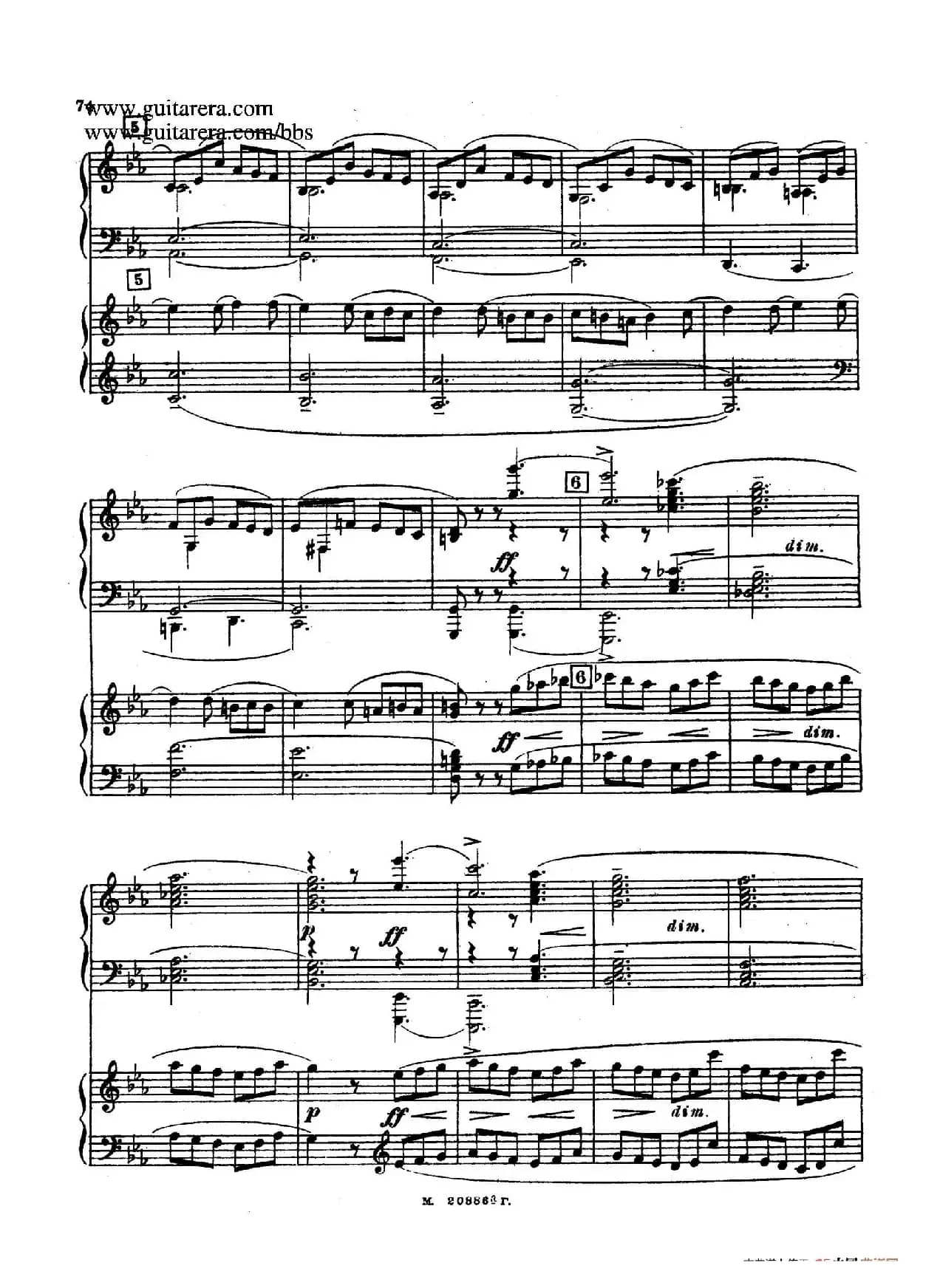 第二双钢琴组曲 Suite for Two Pianos No.2 Op.17(4. 塔兰泰拉舞曲 Tarantella)