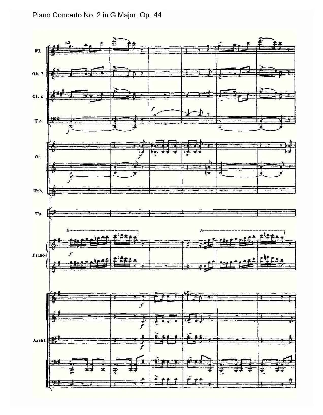 G大调第二钢琴协奏曲, Op.44第三乐章（二）