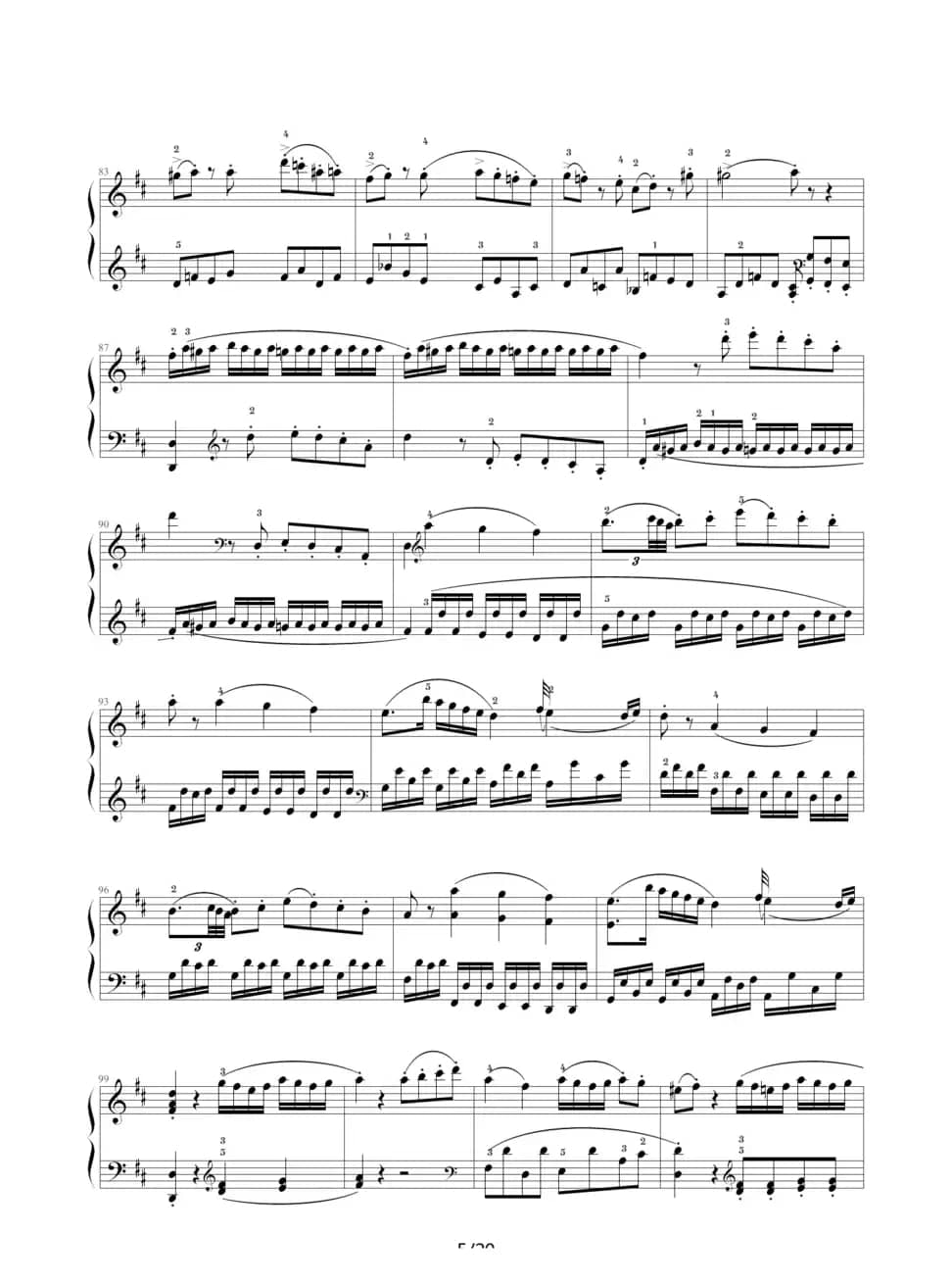 D大调奏鸣曲K.311（完整版）