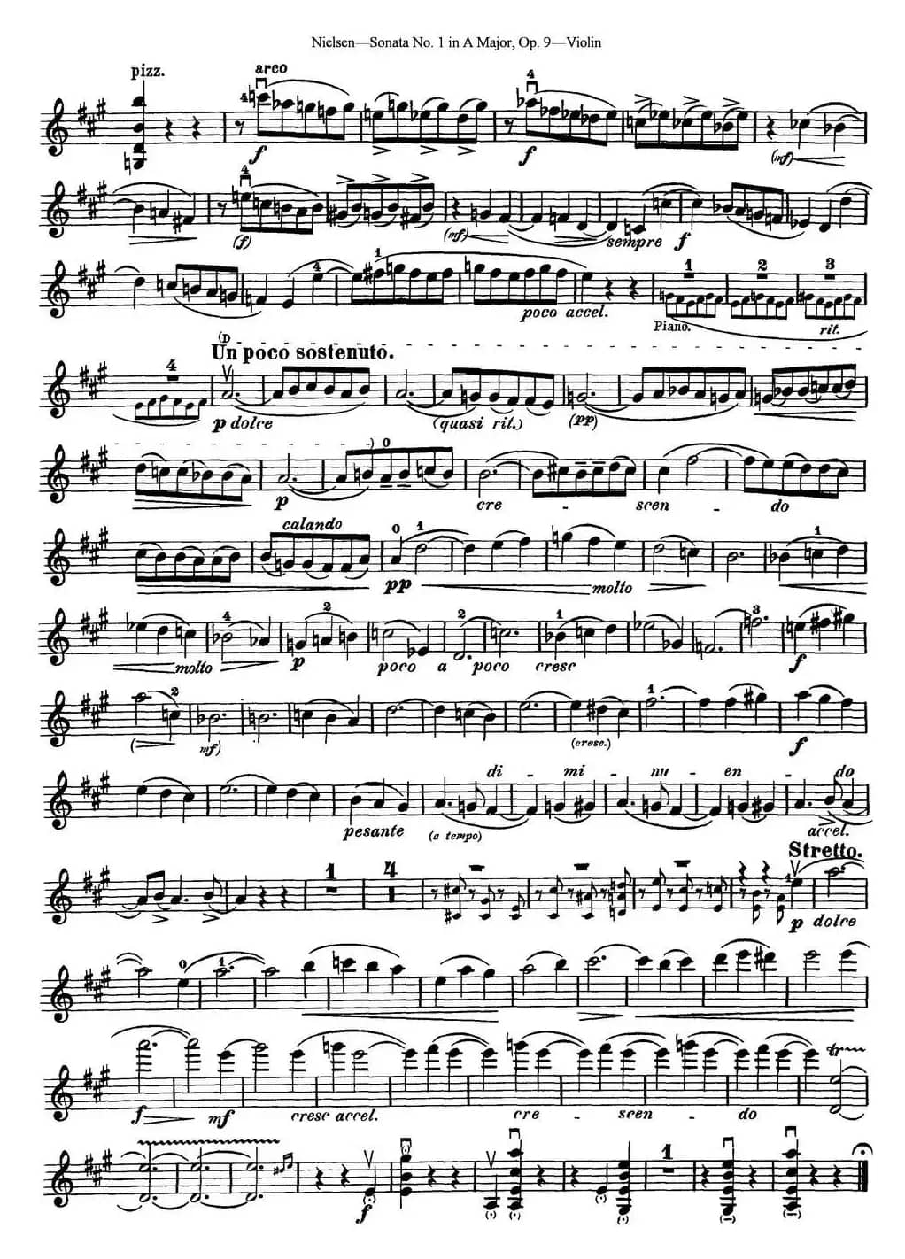 Violin Sonata No.1 in A Major Op.9