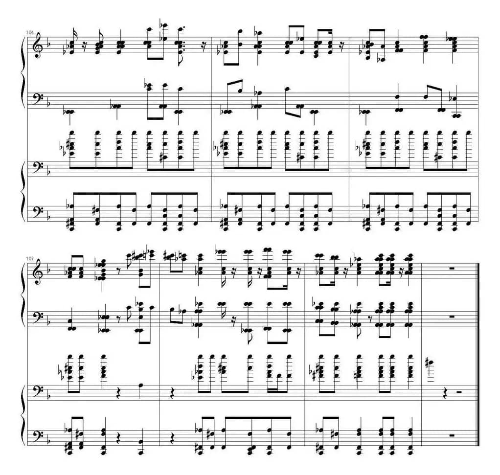 思慕的人（双钢琴）