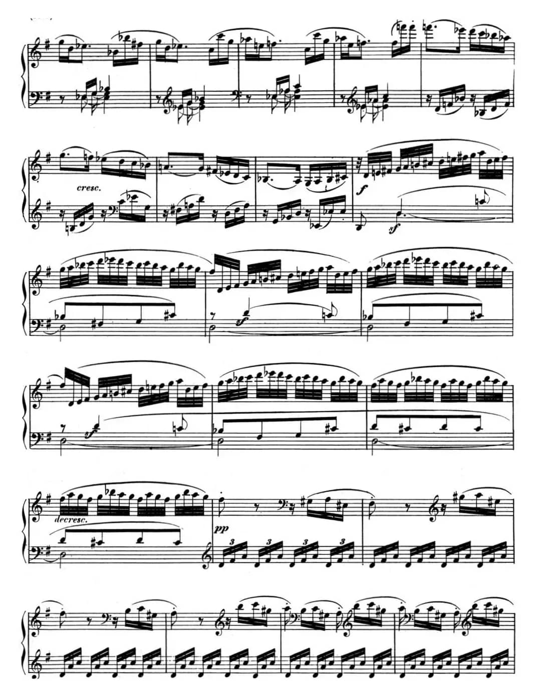 贝多芬钢琴奏鸣曲10 G大调 Op.14 No.2 G major