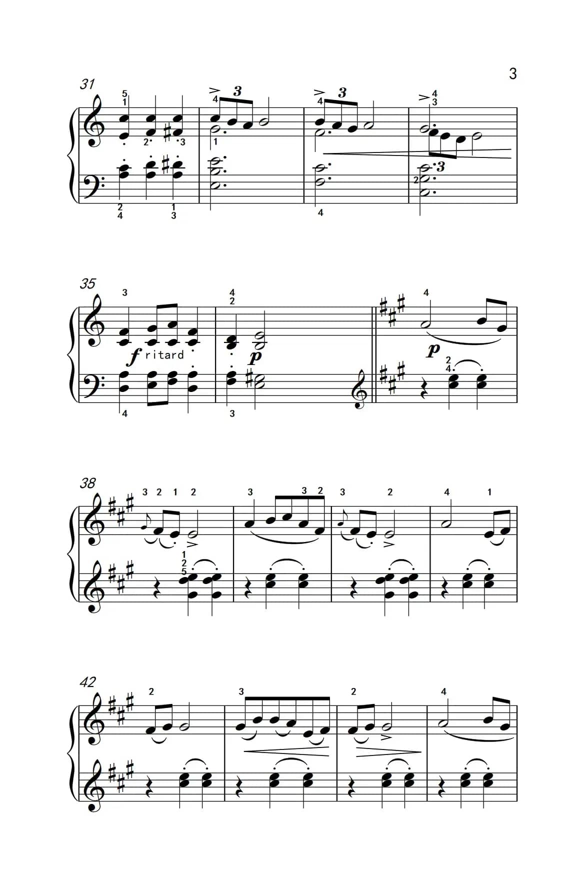 第四级 2.圆舞曲（中央音乐学院 钢琴（业余）考级教程 4-6级）