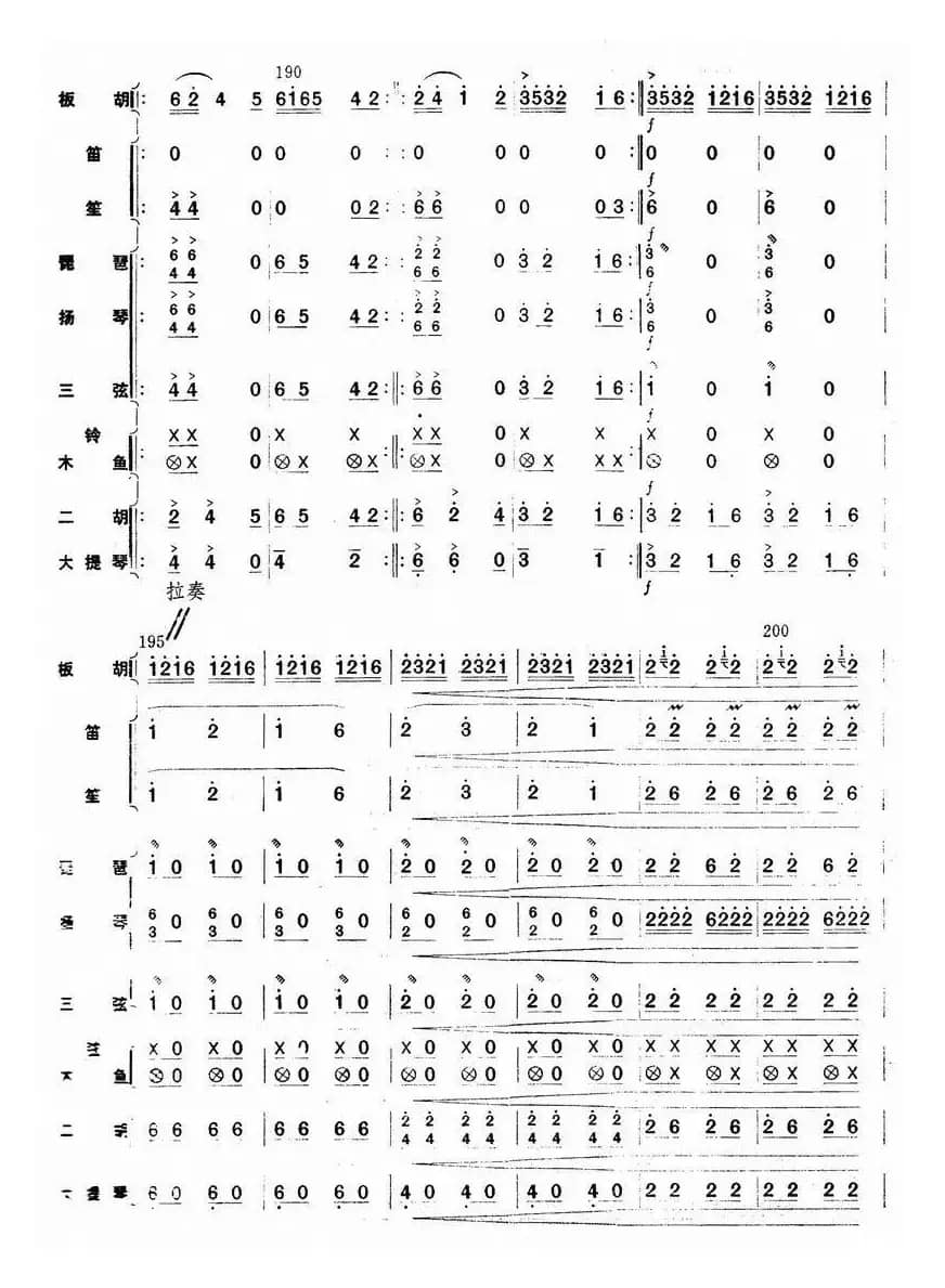 秦川新歌（板胡独奏+乐队伴奏总谱）