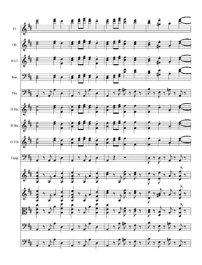 欢乐颂（总谱）