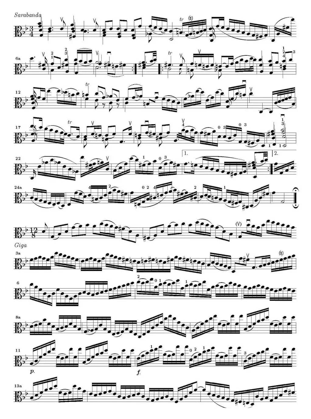 Bach Sonata BWV1004（无伴奏小提琴组曲）