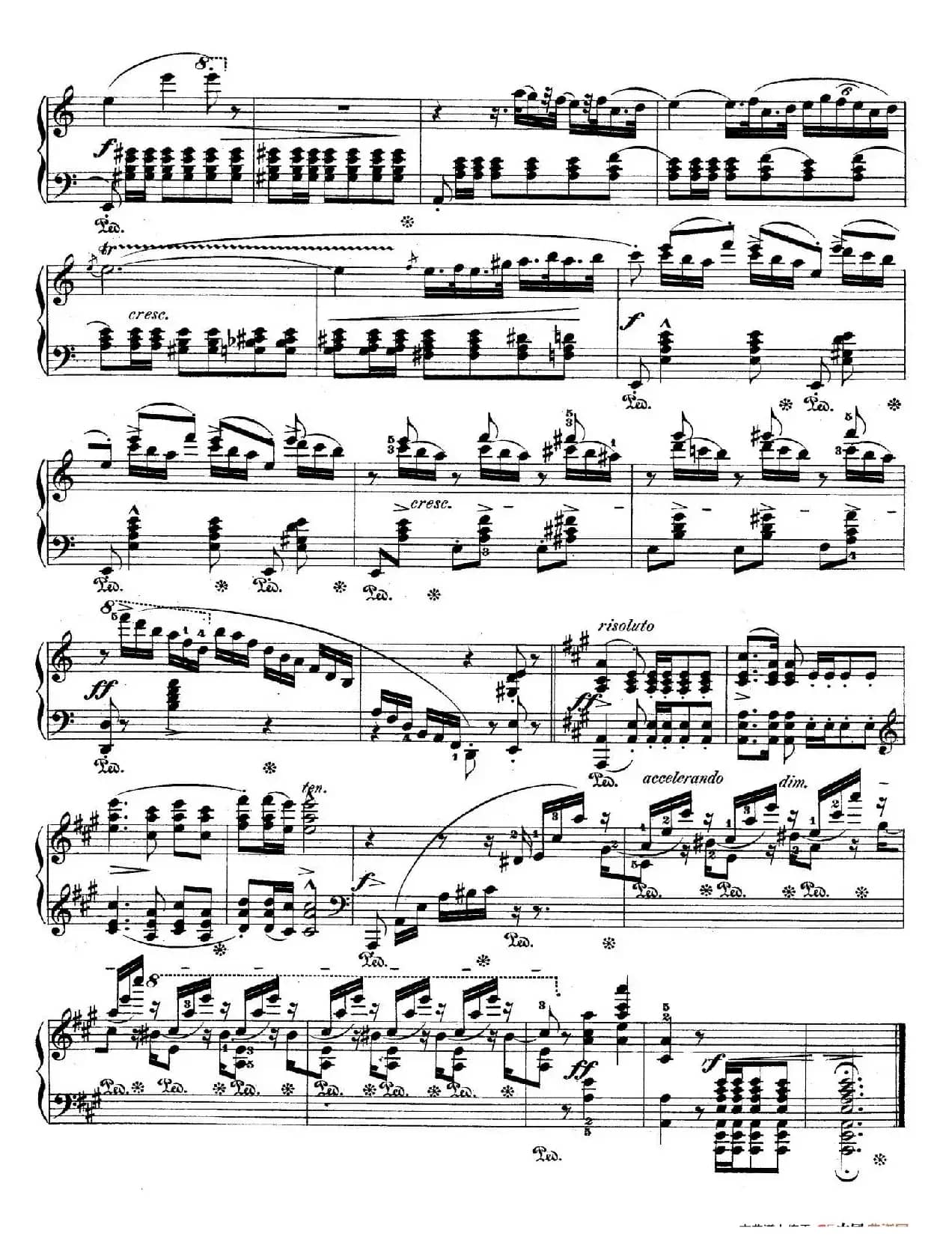 Bolero in C Major Op.19（C大调波莱罗舞曲）