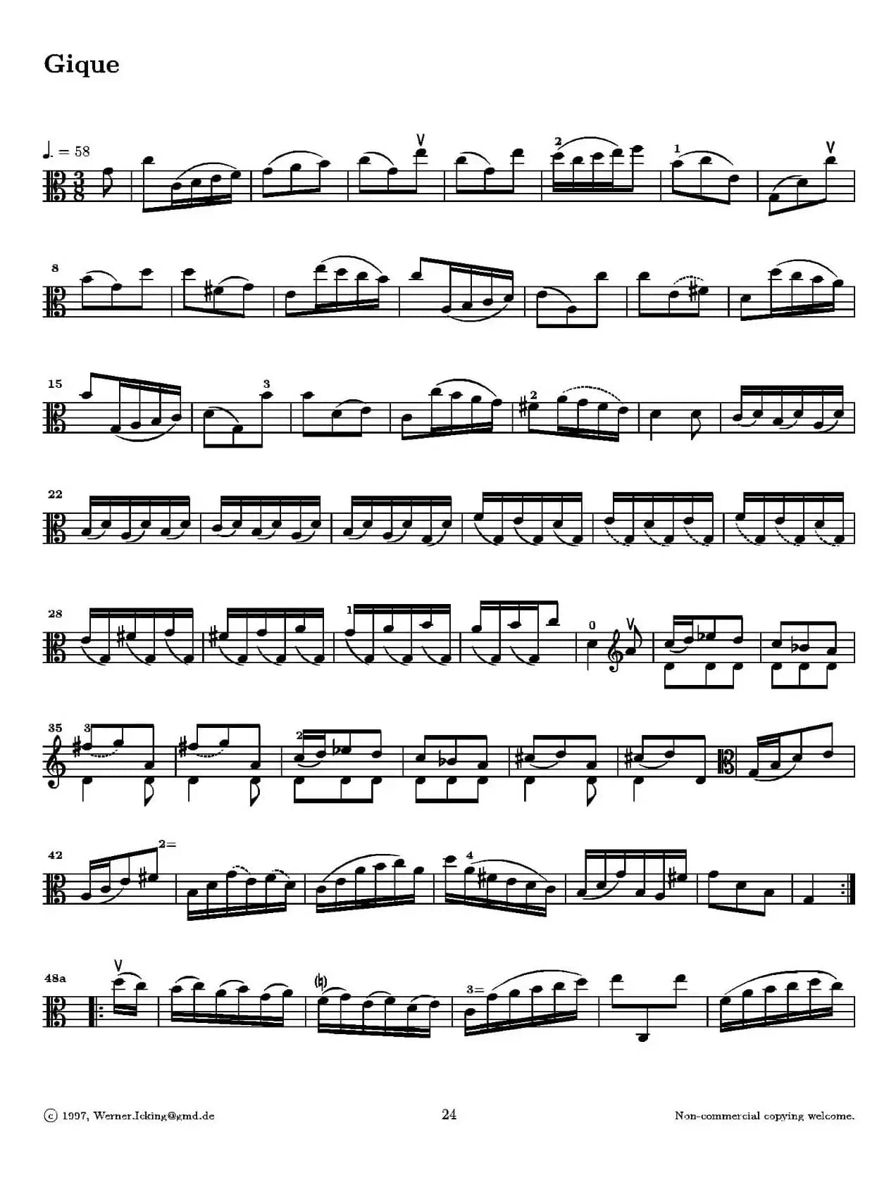 巴赫《无伴奏组曲》Ⅲ（中提琴）