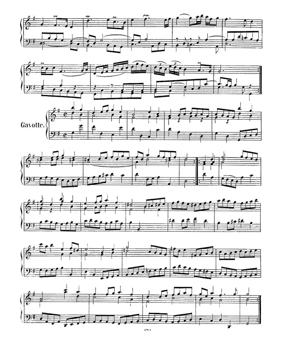 法国组曲之五:G大调