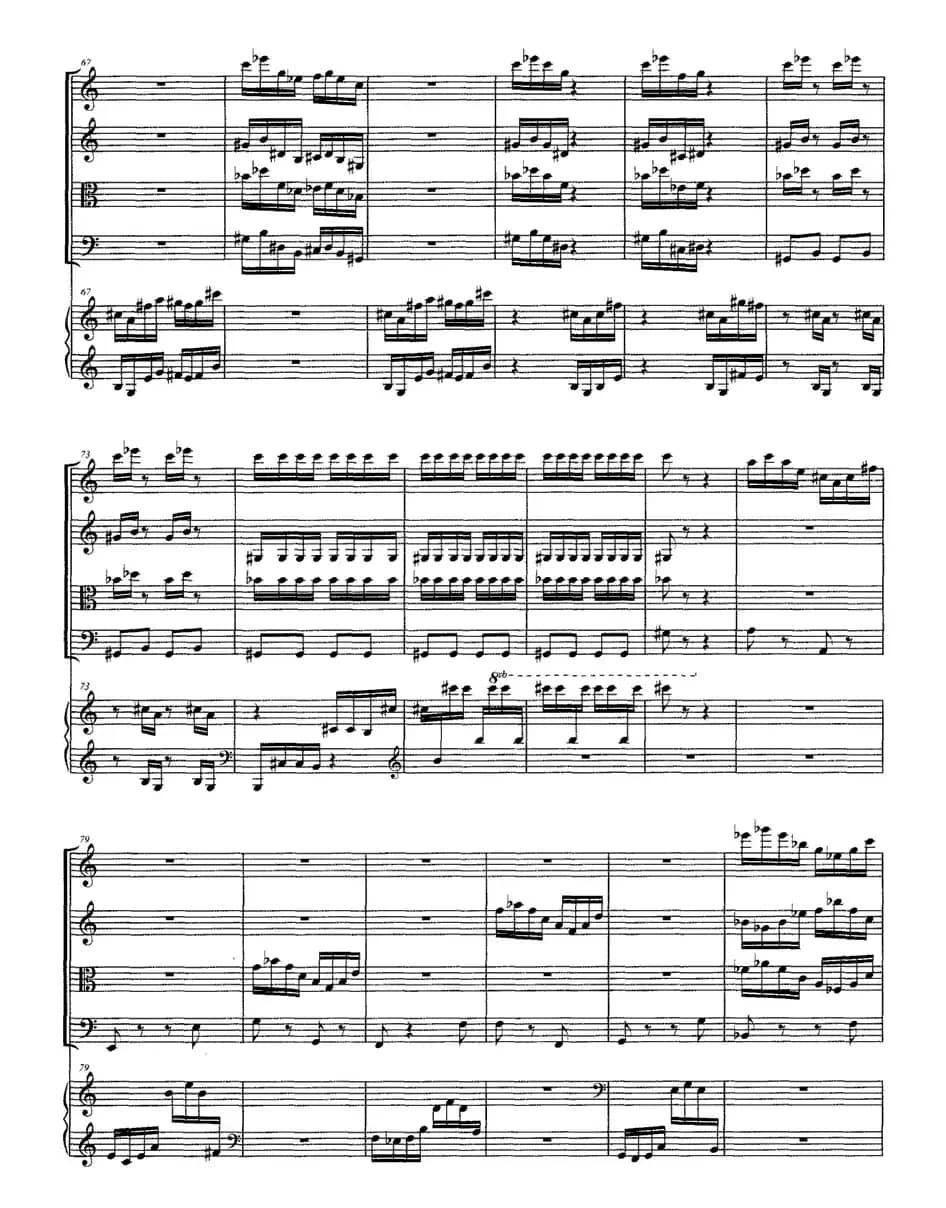 小兴安岭的鄂伦春人（弦乐四重奏+钢琴）