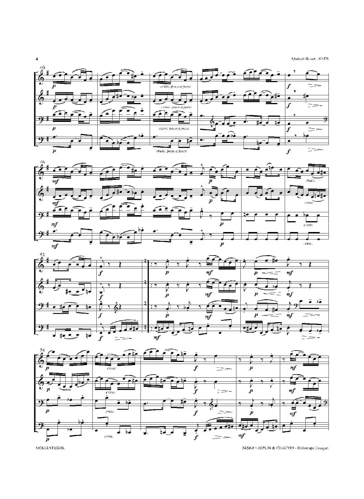 Heliotrope Bouquet（四重奏）