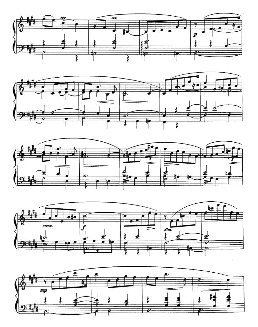 现代钢琴曲：24、玛祖卡（Op.25，No.4）