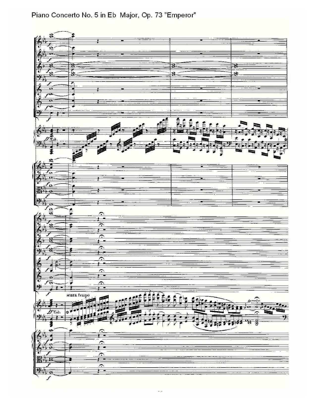 Eb大调钢琴第五协奏曲 Op.73“皇帝” 第一乐章（二）