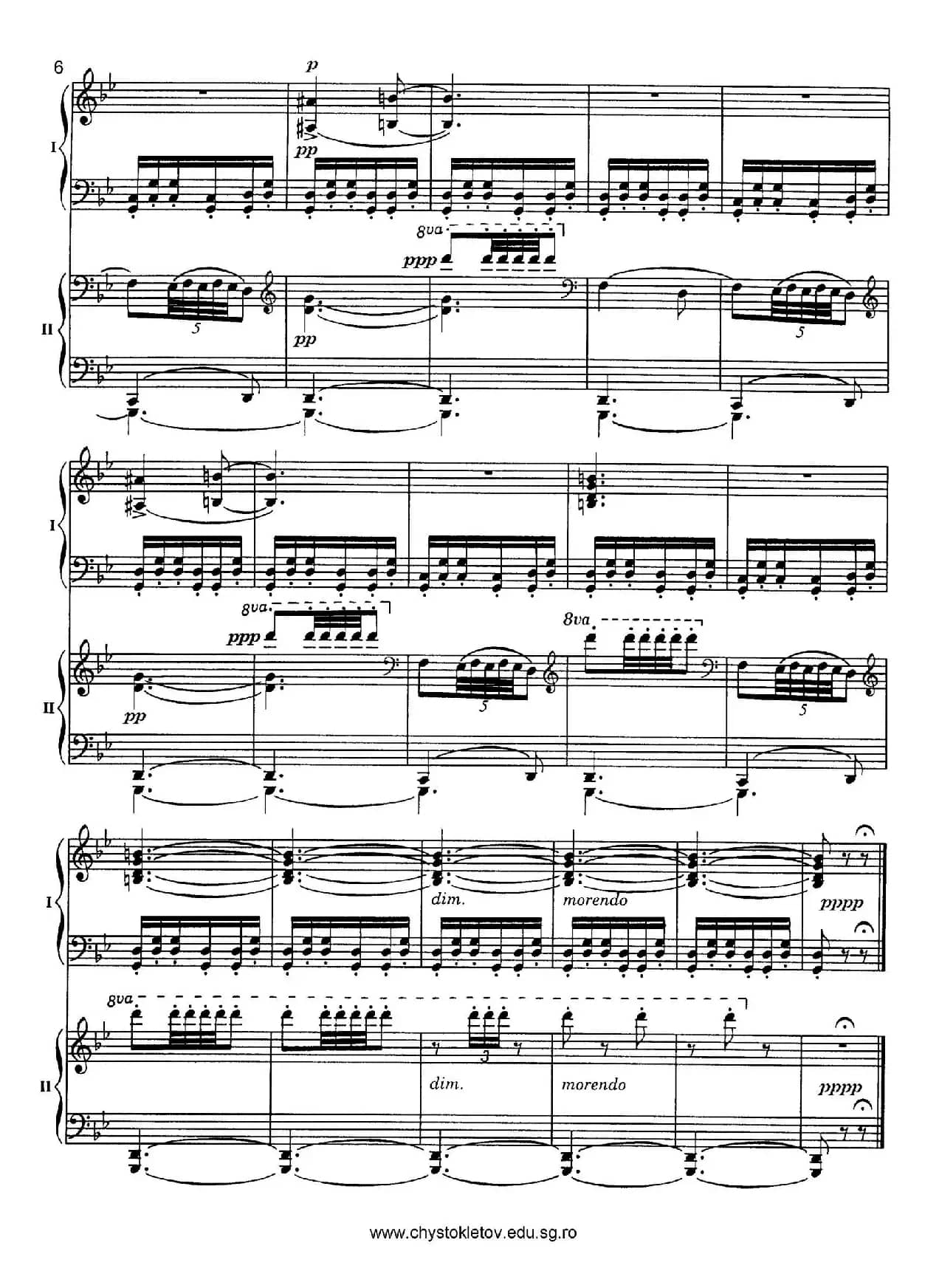 Nutcracker Op.71 芭蕾舞剧《胡桃夹子》(改编双钢琴版·第四部分)