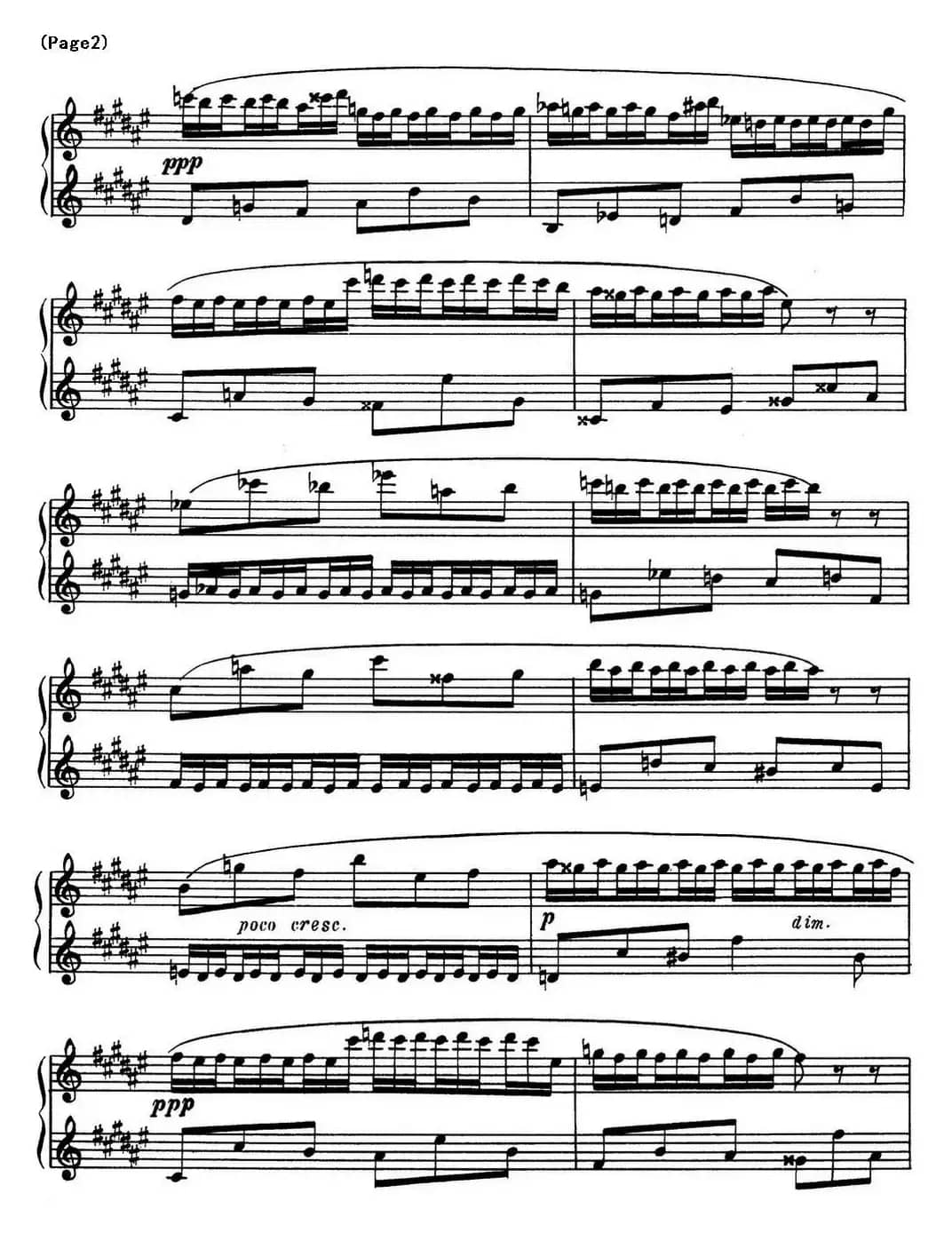 斯克里亚宾8首钢琴练习曲 Op42（No.3 Alexander Scriabin Etudes）